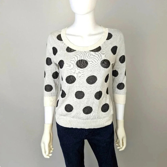 Worthington Polka Dot Sweater PS - Picture 1 of 4